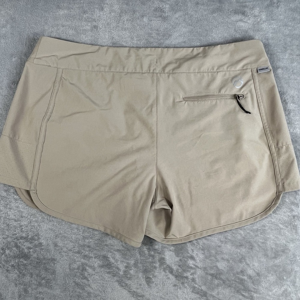 Magellan‎ Beige Outdoor Shorts Women's XL Fish Gear Water Repellent Drawstring - Picture 2 of 14